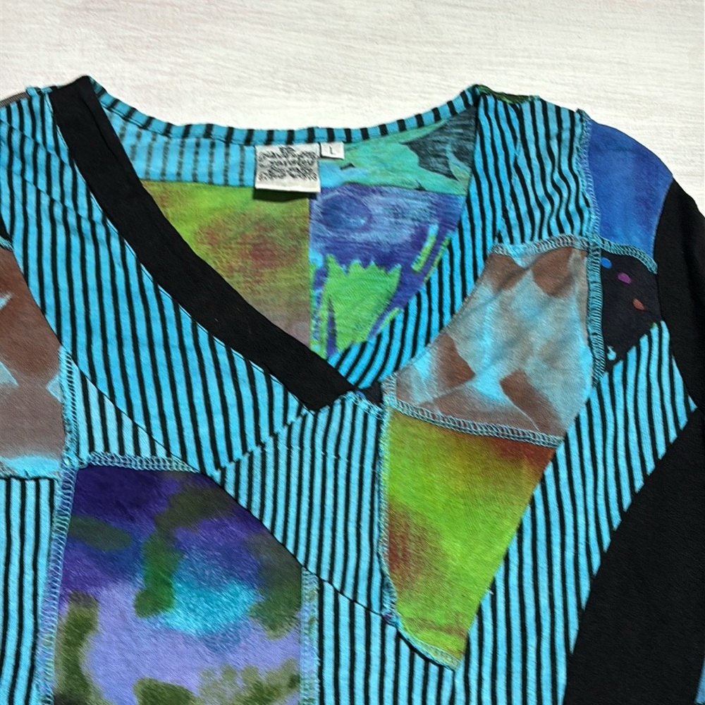 Sage Multicolor Patchwork Top Dress - image 6